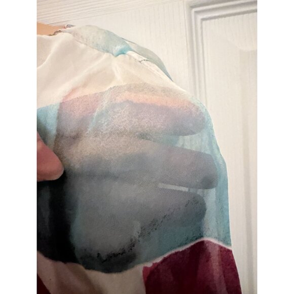 Giusy Womens Silk Blend Top Blouse S Made in Italy - Picture 5 of 8